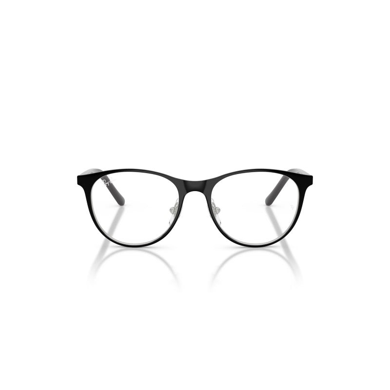 OCCHIALI DA VISTA BAMBINO UNISEX | RAY-BAN JUNIOR RY 9552V - 4064 NERO SU ARGENTO - CALIBRO 47