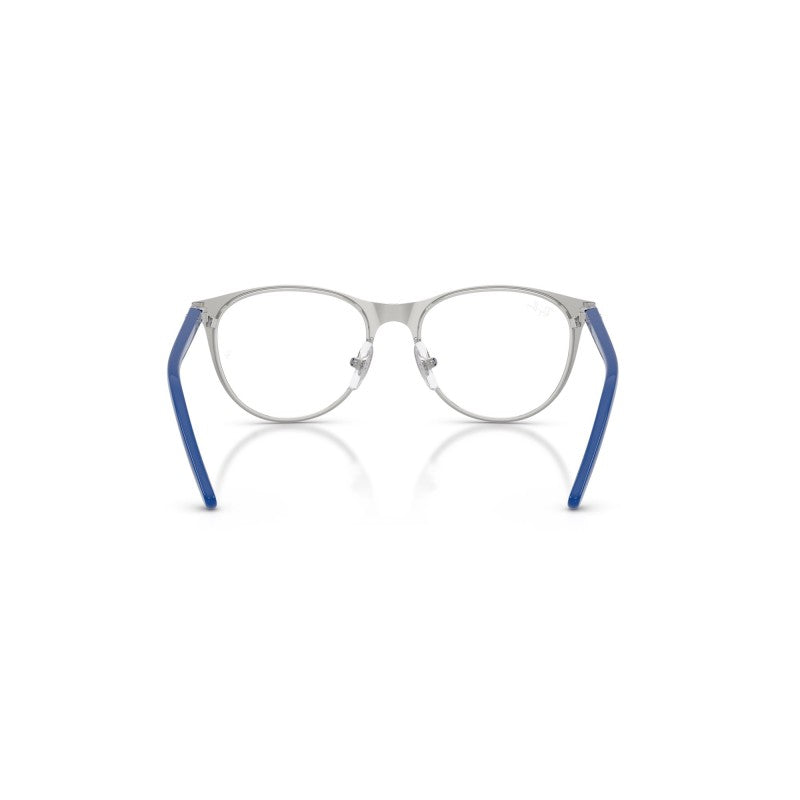 OCCHIALI DA VISTA BAMBINO UNISEX | RAY-BAN JUNIOR RY 9552V - 4094 BLU OPACO SU ARGENTO - CALIBRO 45
