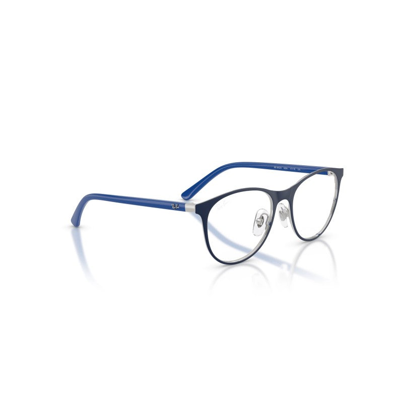 OCCHIALI DA VISTA BAMBINO UNISEX | RAY-BAN JUNIOR RY 9552V - 4094 BLU OPACO SU ARGENTO - CALIBRO 45