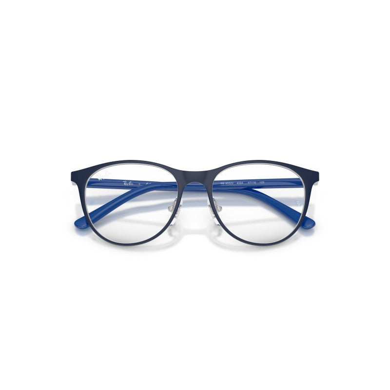 OCCHIALI DA VISTA BAMBINO UNISEX | RAY-BAN JUNIOR RY 9552V - 4094 BLU OPACO SU ARGENTO - CALIBRO 47