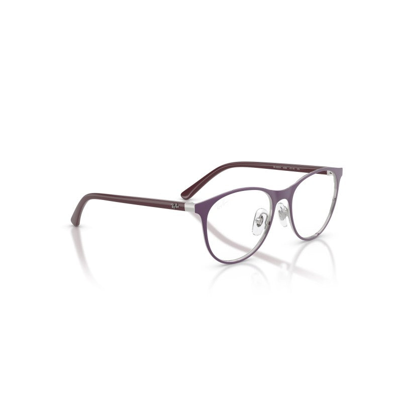 OCCHIALI DA VISTA BAMBINO UNISEX | RAY-BAN JUNIOR RY 9552V - 4098 VIOLA OPACO SU ARGENTO - CALIBRO 45