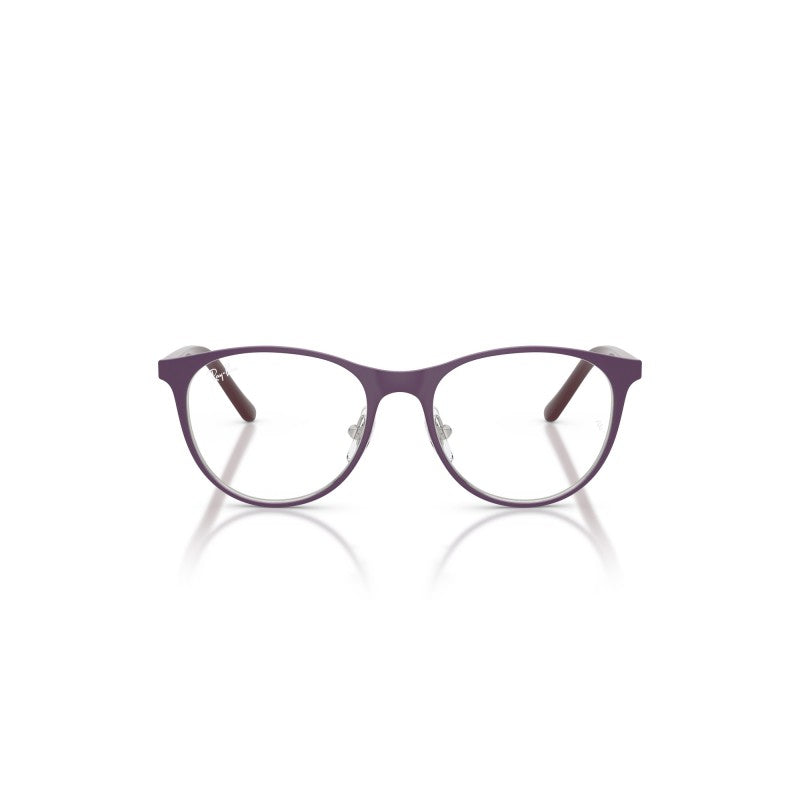 OCCHIALI DA VISTA BAMBINO UNISEX | RAY-BAN JUNIOR RY 9552V - 4098 VIOLA OPACO SU ARGENTO - CALIBRO 45