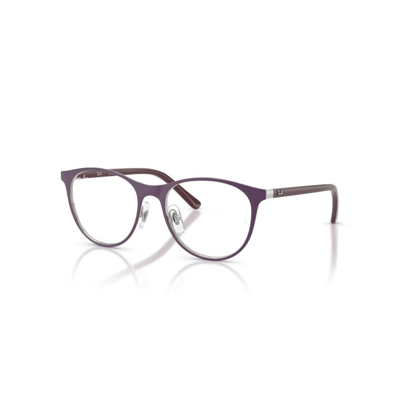 OCCHIALI DA VISTA BAMBINO UNISEX | RAY-BAN JUNIOR RY 9552V - 4098 VIOLA OPACO SU ARGENTO - CALIBRO 47