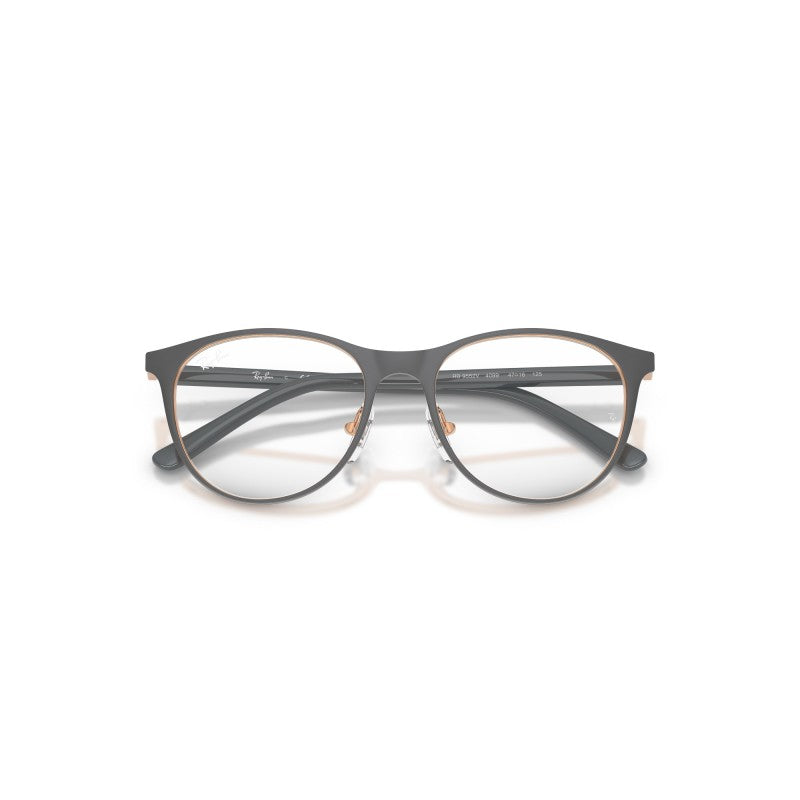 OCCHIALI DA VISTA BAMBINO UNISEX | RAY-BAN JUNIOR RY 9552V - 4099 GRIGIO SU ORO ROSA - CALIBRO 45