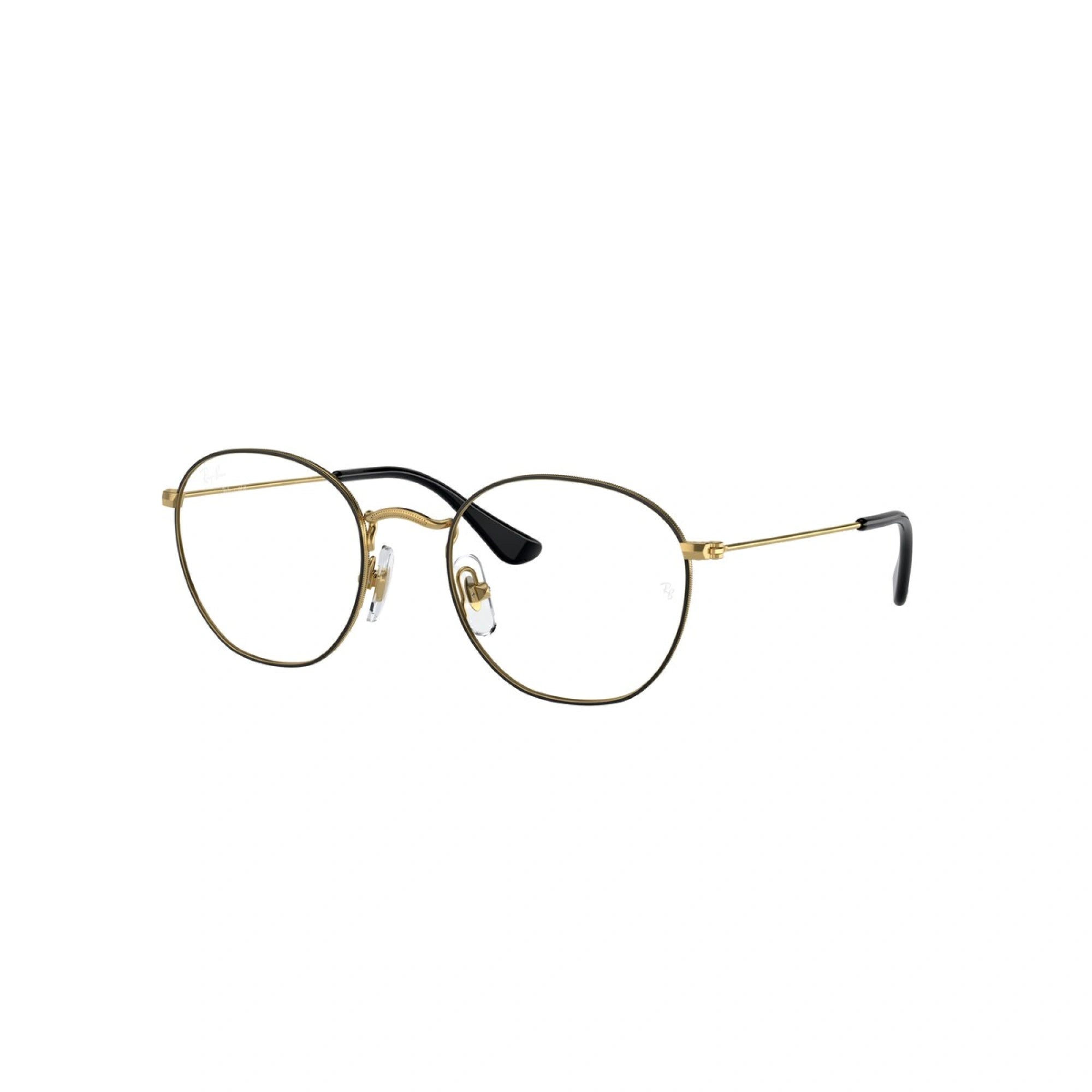 RAY-BAN JUNIOR RY 9572V ROB JR 4086 NERO SU ORO | OCCHIALE DA VISTA BAMBINO UNISEX | CALIBRO 46