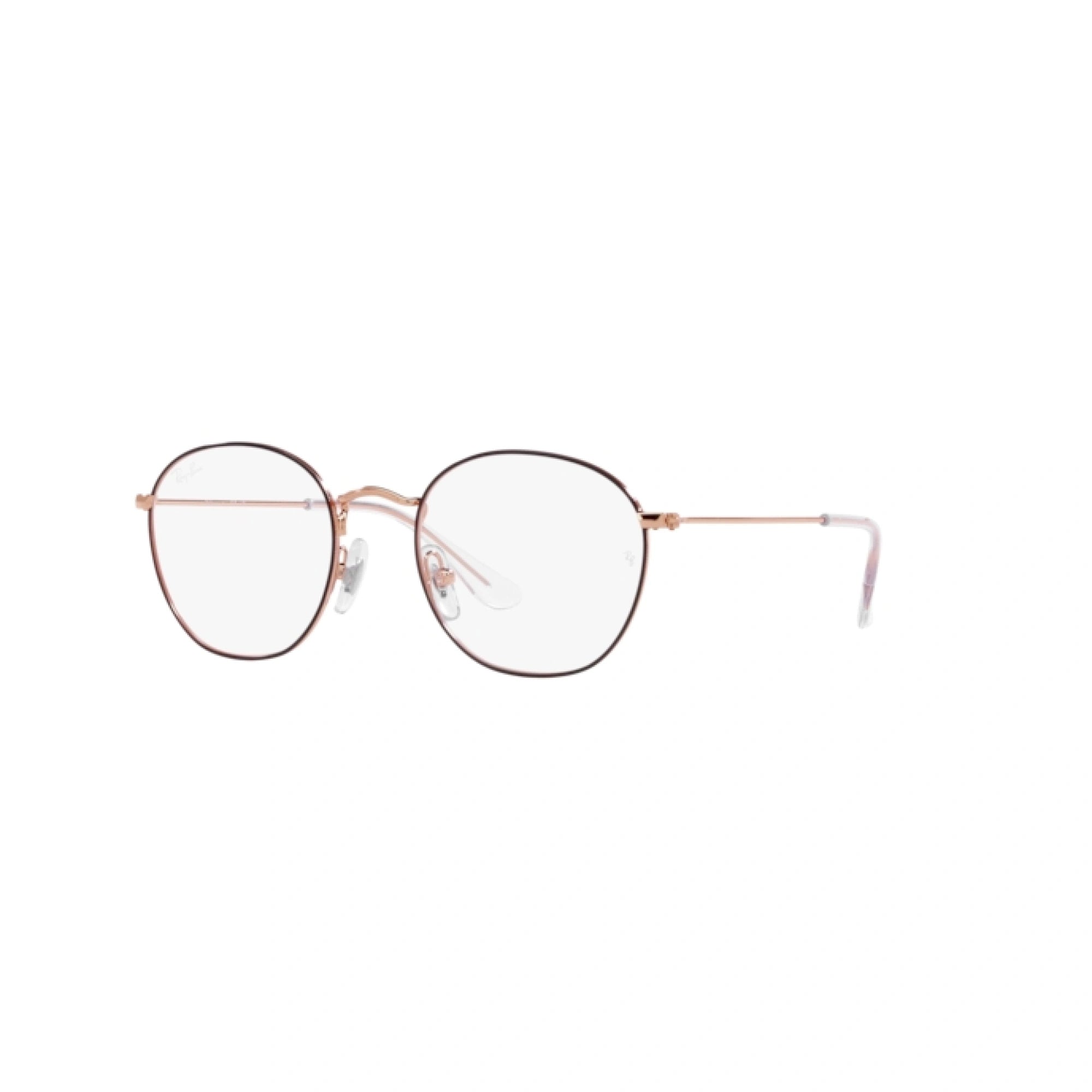 RAY-BAN JUNIOR RY 9572V ROB JR 4087 MARRONE SU ORO ROSA | OCCHIALE DA VISTA BAMBINO UNISEX | CALIBRO 46