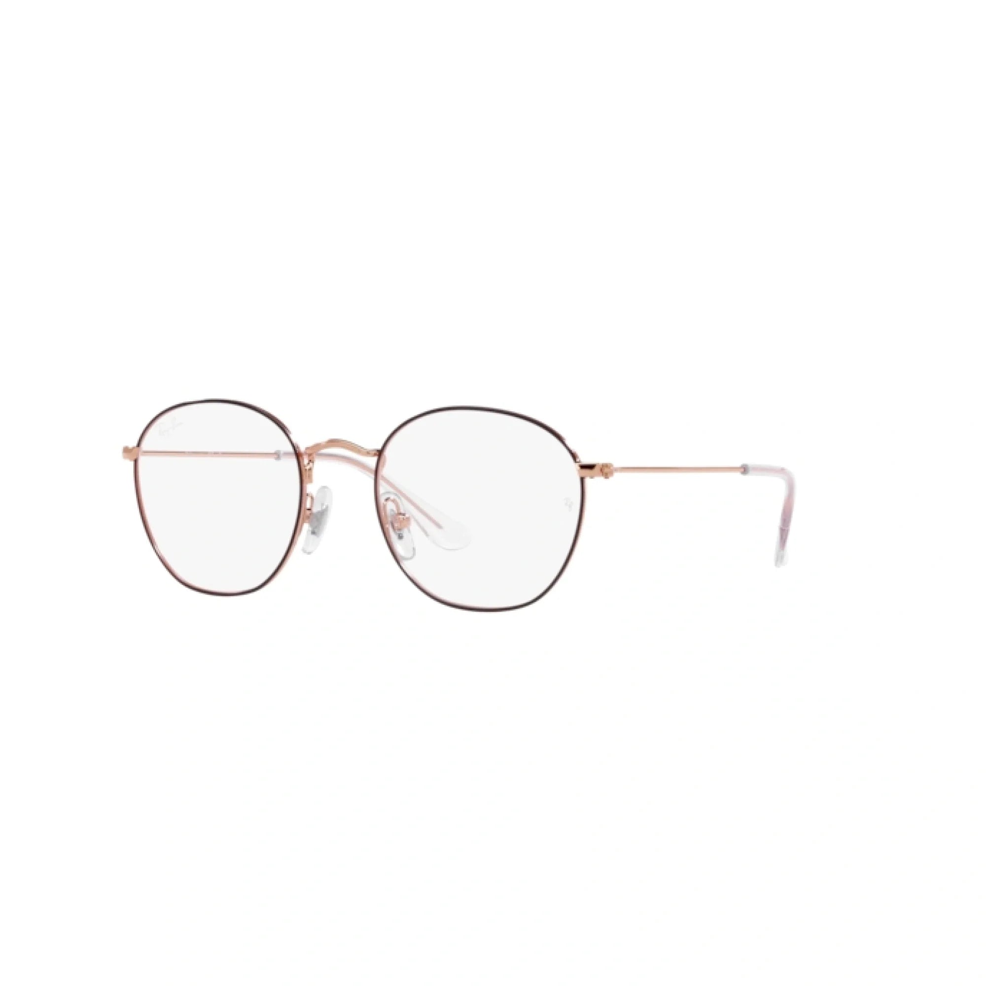 RAY-BAN JUNIOR RY 9572V ROB JR 4087 MARRONE SU ORO ROSA | OCCHIALE DA VISTA BAMBINO UNISEX | CALIBRO 48