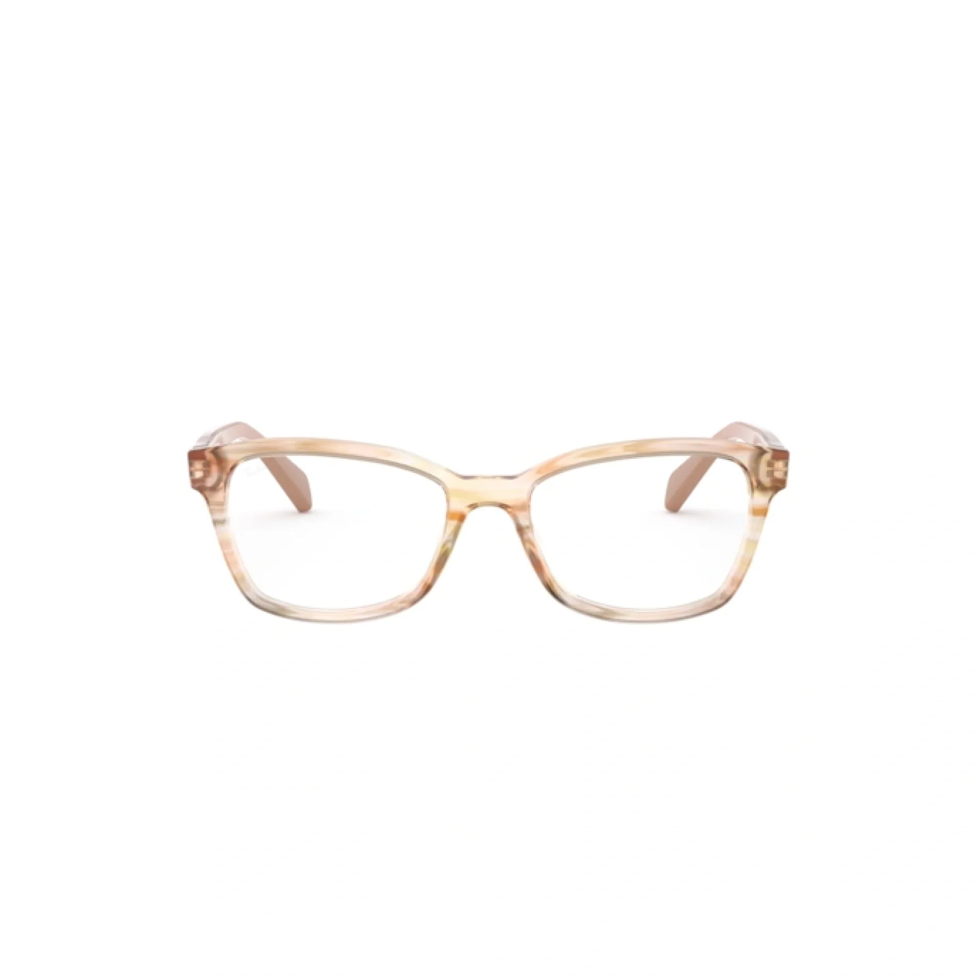 RAY-BAN JUNIOR RY 1591 - 3809 MARRONE SPOGLIATO MULTICOLORE | OCCHIALE DA VISTA DONNA | CALIBRO 48