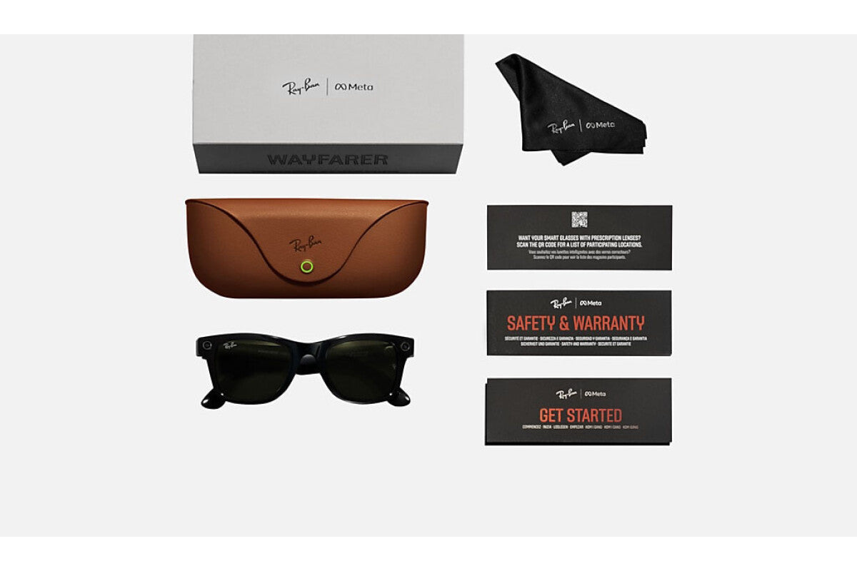 Rayban  Wayfarer RW4008 黒 Ray-Ban Meta | Wayfarer Occhiali Smart RW4008 601S1M Nero