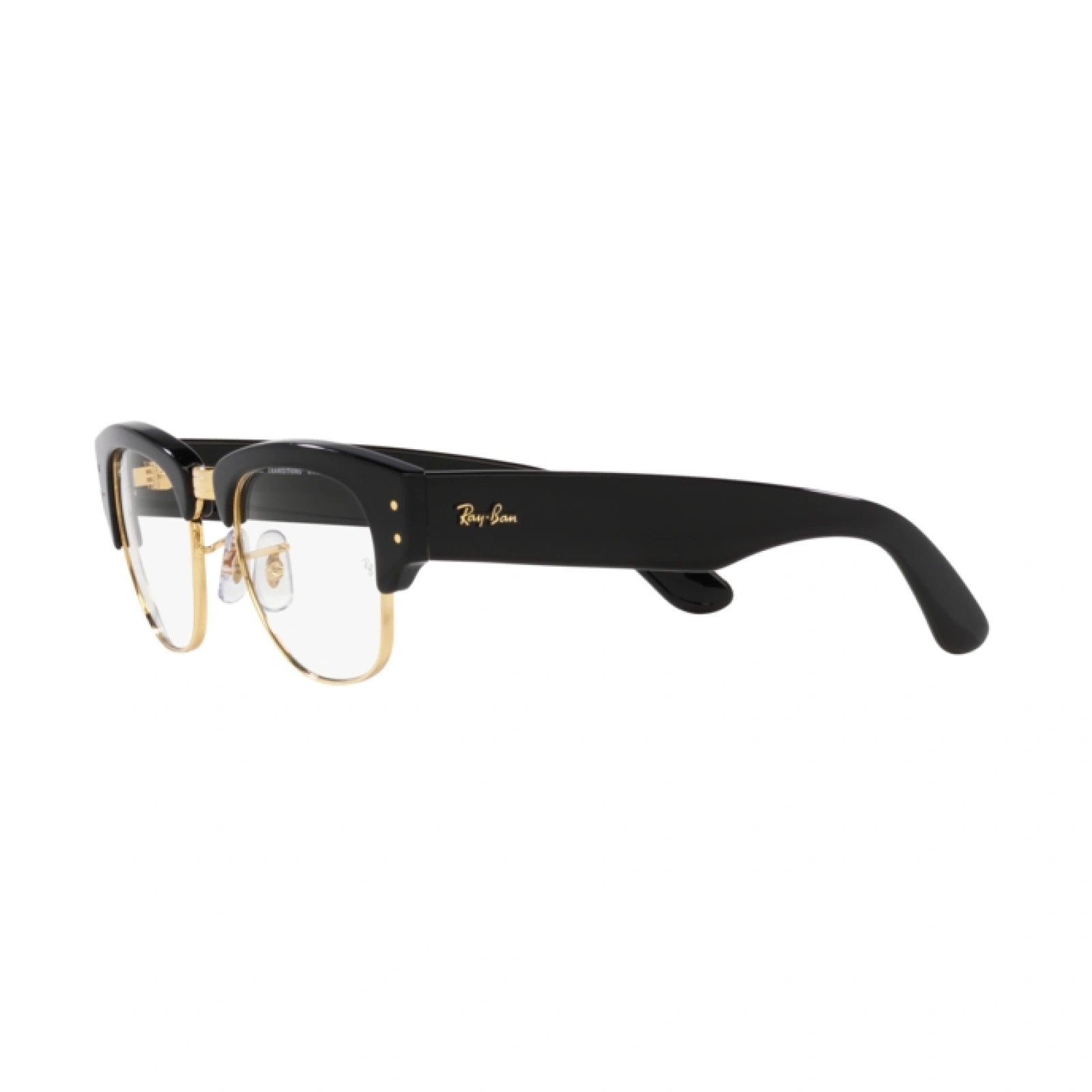 RAY-BAN RB 0316S MEGA CLUBMASTER 901/GG NERO SU ORO | OCCHIALE DA SOLE UNISEX CALIBRO 50