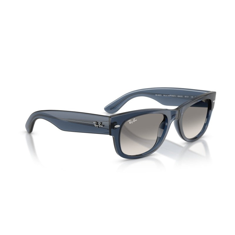 OCCHIALE DA SOLE UNISEX | RAY-BAN RB 0832S - MEGA WAYFARER II 684532 BLU SCURO TRASPARENTE - CALIBRO 52