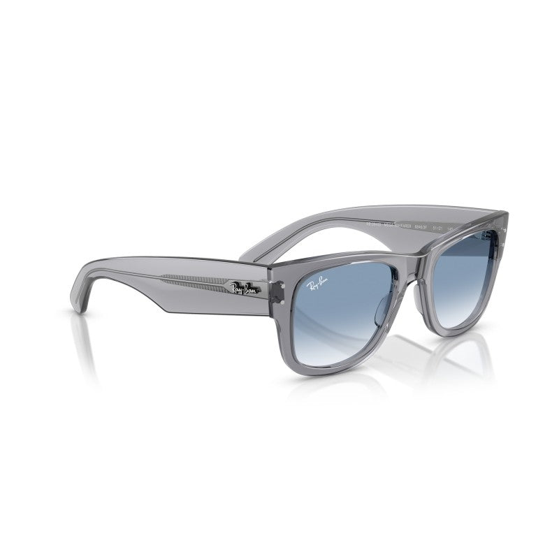 OCCHIALE DA SOLE UNISEX | RAY-BAN RB 0840S - MEGA WAYFARER 68463F GRIGIO TRASPARENTE - CALIBRO 51