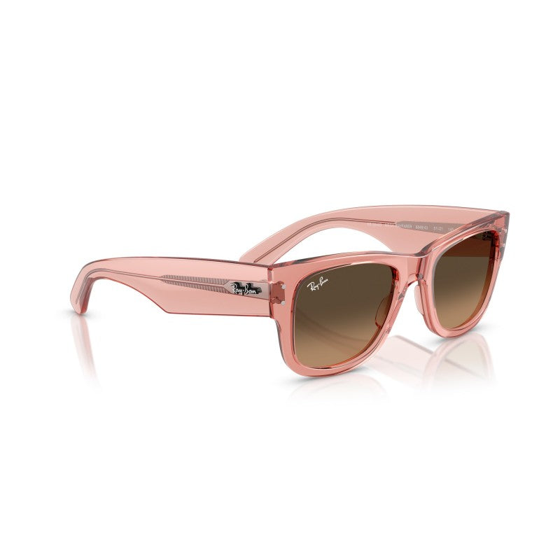 OCCHIALE DA SOLE UNISEX | RAY-BAN RB 0840S - MEGA WAYFARER 684843 ROSA TRASPARENTE - CALIBRO 51