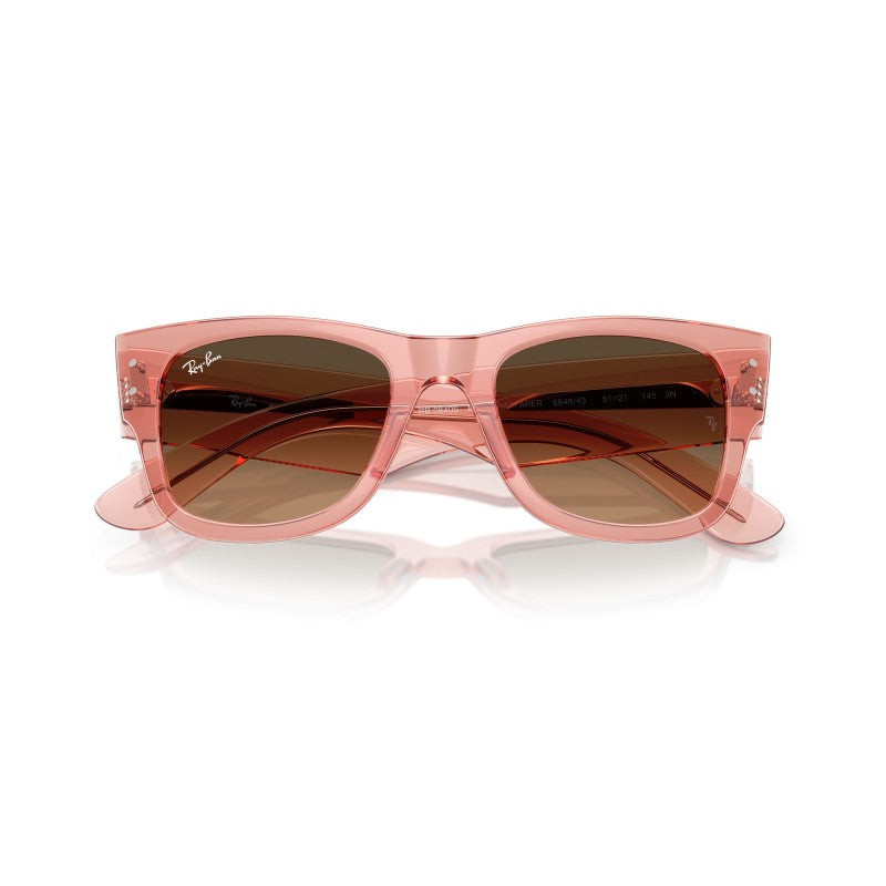 OCCHIALE DA SOLE UNISEX | RAY-BAN RB 0840S - MEGA WAYFARER 684843 ROSA TRASPARENTE - CALIBRO 51