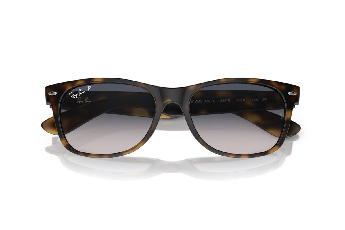 OCCHIALE DA SOLE UNISEX RAY-BAN NEW WAYFARER RB 2132 (865/78) TAGLIA 58/18/145