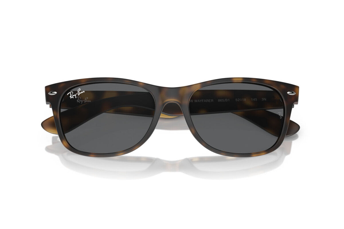 OCCHIALE DA SOLE UNISEX RAY-BAN NEW WAYFARER RB 2132 (865/B1) TAGLIA 52/18/145