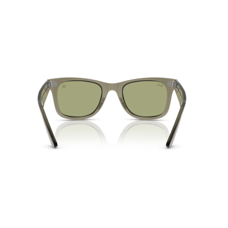 OCCHIALE DA SOLE UNISEX | RAY-BAN RB 2140 - WAYFARER 68694E VERDE TRASPARENTE - CALIBRO 50