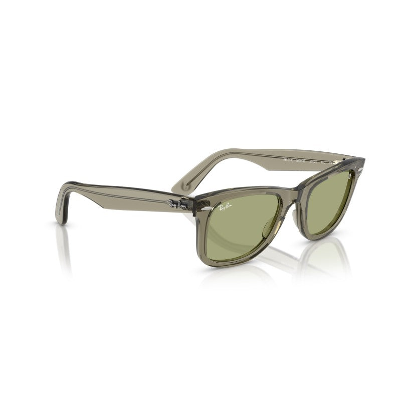 OCCHIALE DA SOLE UNISEX | RAY-BAN RB 2140 - WAYFARER 68694E VERDE TRASPARENTE - CALIBRO 50