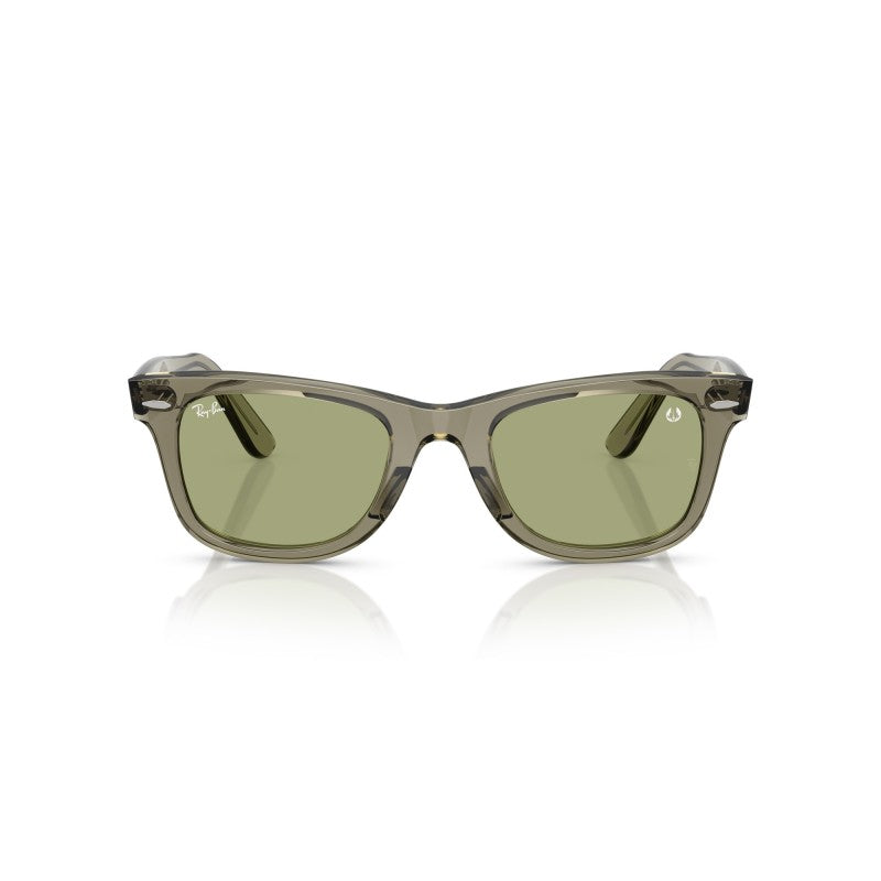 OCCHIALE DA SOLE UNISEX | RAY-BAN RB 2140 - WAYFARER 68694E VERDE TRASPARENTE - CALIBRO 50