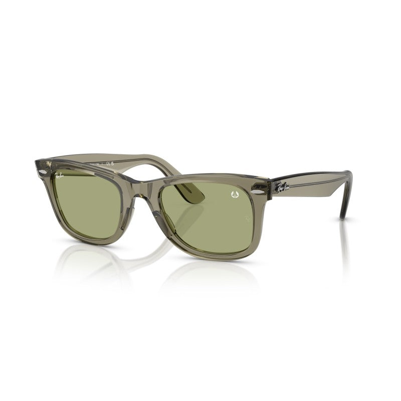 OCCHIALE DA SOLE UNISEX | RAY-BAN RB 2140 - WAYFARER 68694E VERDE TRASPARENTE - CALIBRO 50