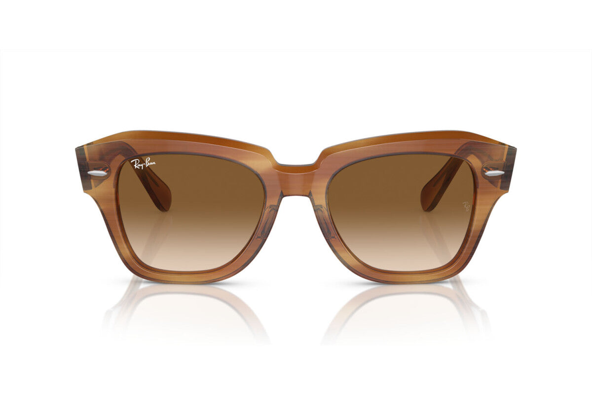 OCCHIALE DA SOLE UNISEX RAY-BAN STATE STREET RB 2186 (140351) TAGLIA 52/20/145