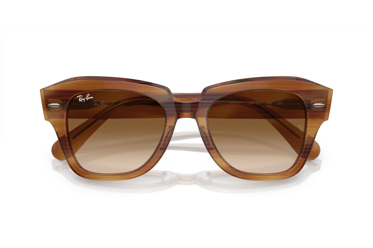 OCCHIALE DA SOLE UNISEX RAY-BAN STATE STREET RB 2186 (140351) TAGLIA 52/20/145