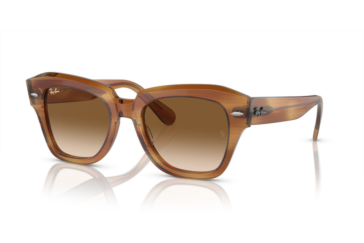 OCCHIALE DA SOLE UNISEX RAY-BAN STATE STREET RB 2186 (140351) TAGLIA 49/20/145
