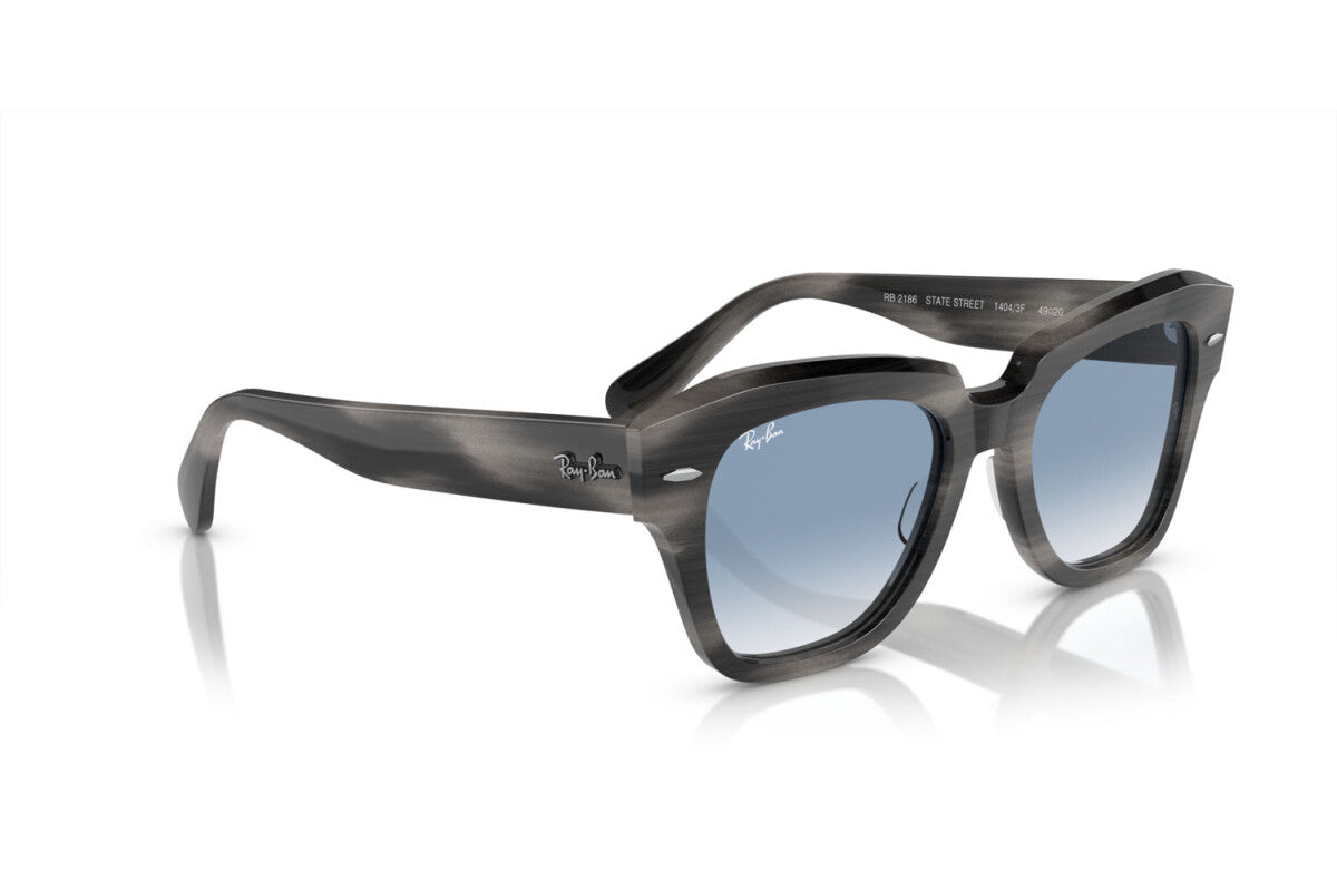 OCCHIALE DA SOLE UNISEX RAY-BAN STATE STREET RB 2186 (14043F) TAGLIA 49/20/145