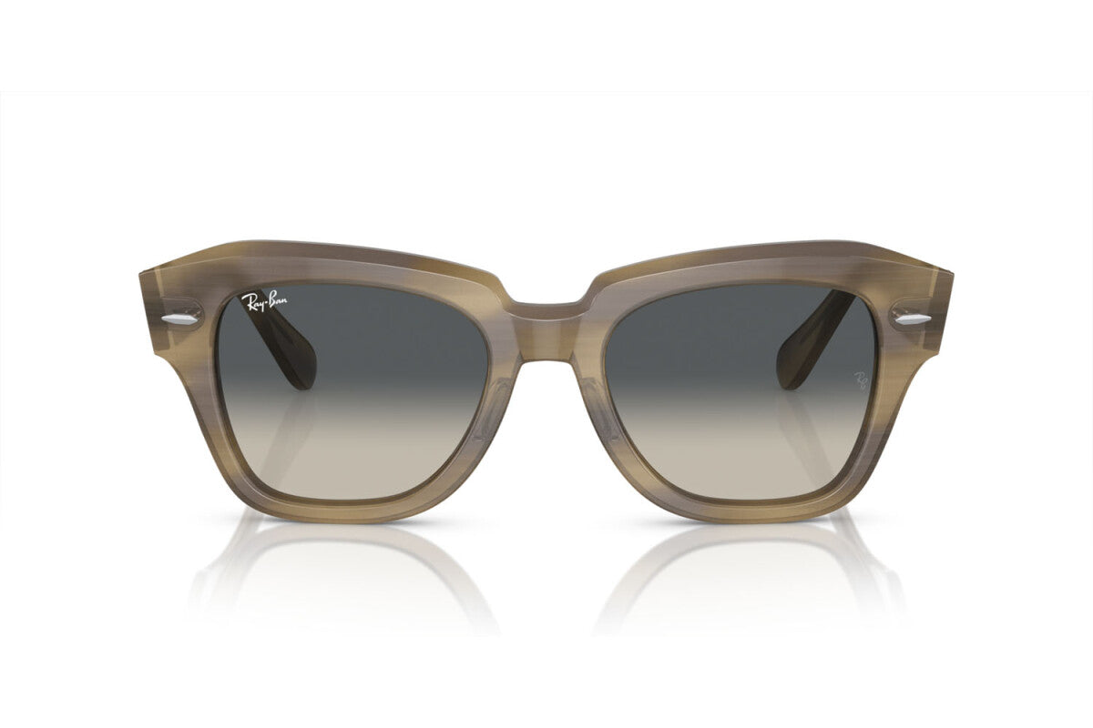 OCCHIALE DA SOLE UNISEX RAY-BAN STATE STREET RB 2186 (140571) TAGLIA 52/20/145