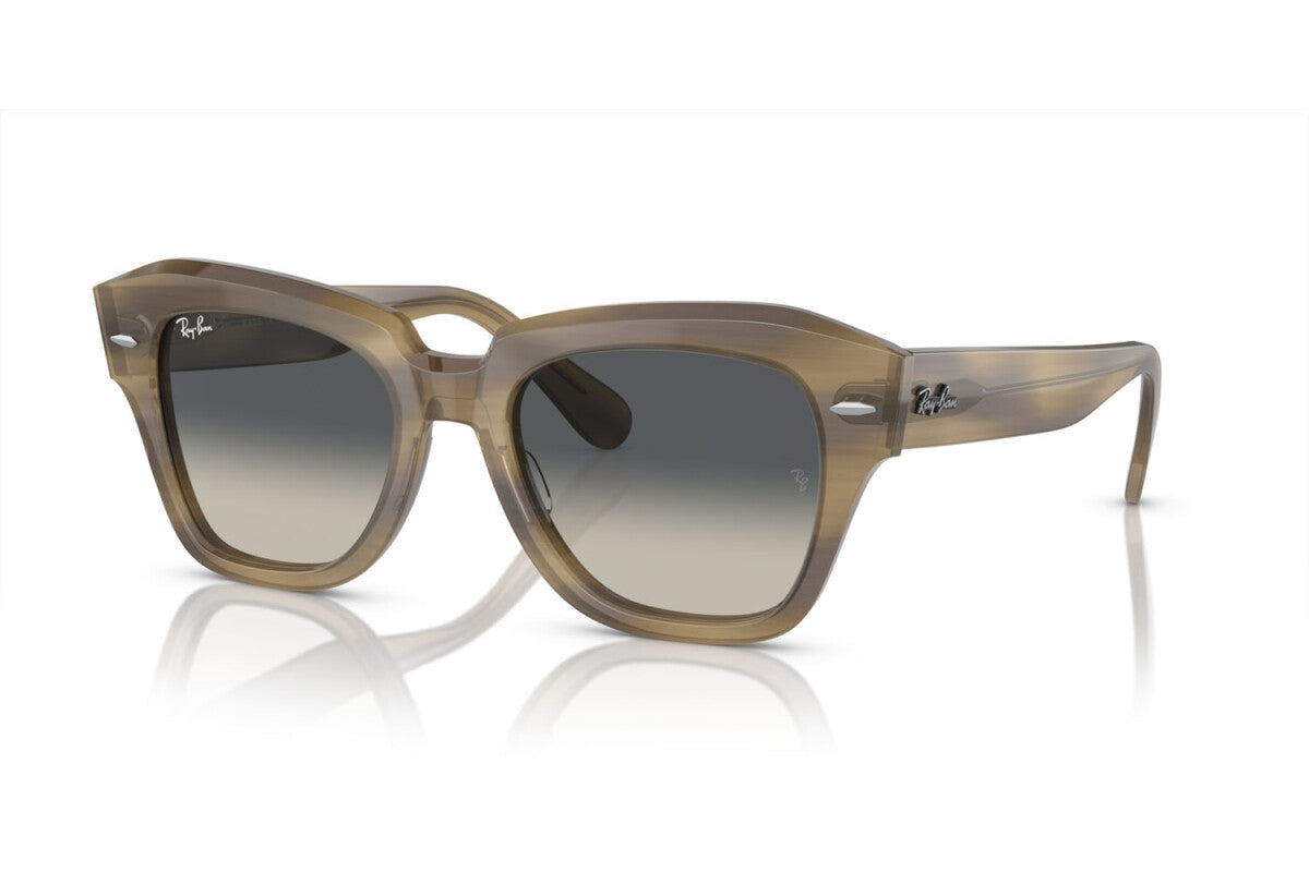 OCCHIALE DA SOLE UNISEX RAY-BAN STATE STREET RB 2186 (140571) TAGLIA 52/20/145