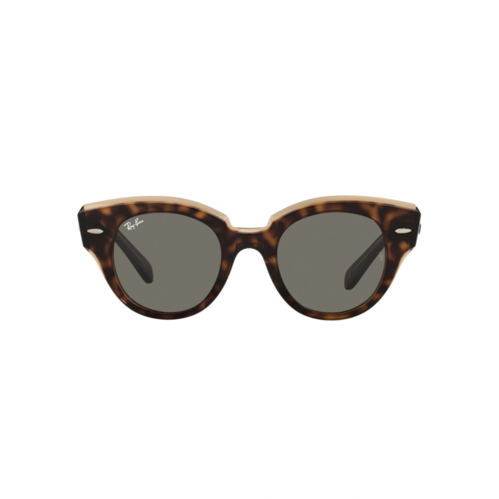 RAY-BAN RB 2192 ROUNDABOUT 1292B1 HAVANA SU MARRONE TRASPARENTE | OCCHIALE DA SOLE DONNA