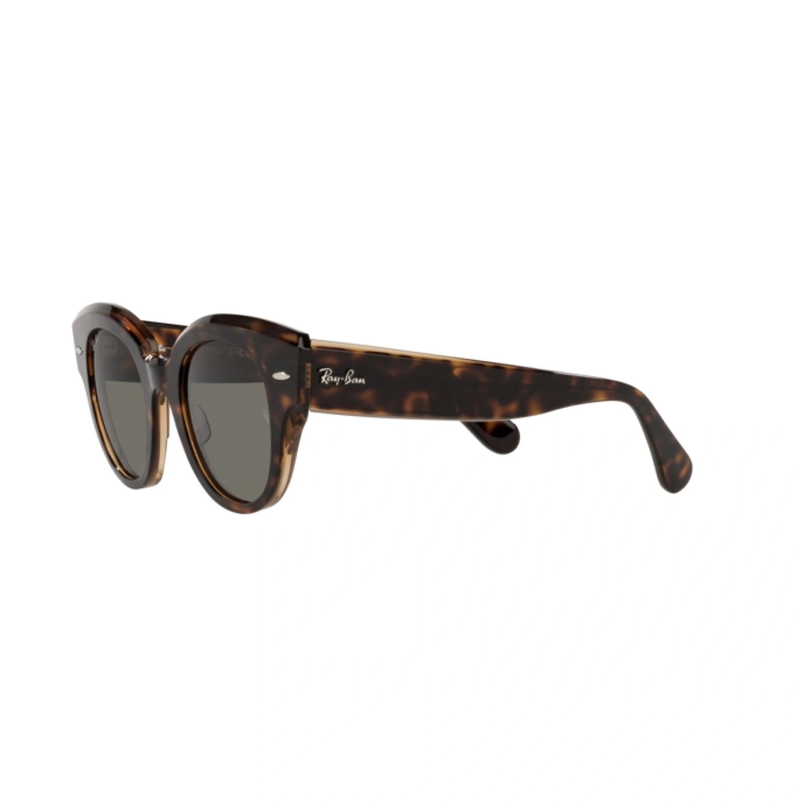 RAY-BAN RB 2192 ROUNDABOUT 1292B1 HAVANA SU MARRONE TRASPARENTE | OCCHIALE DA SOLE DONNA