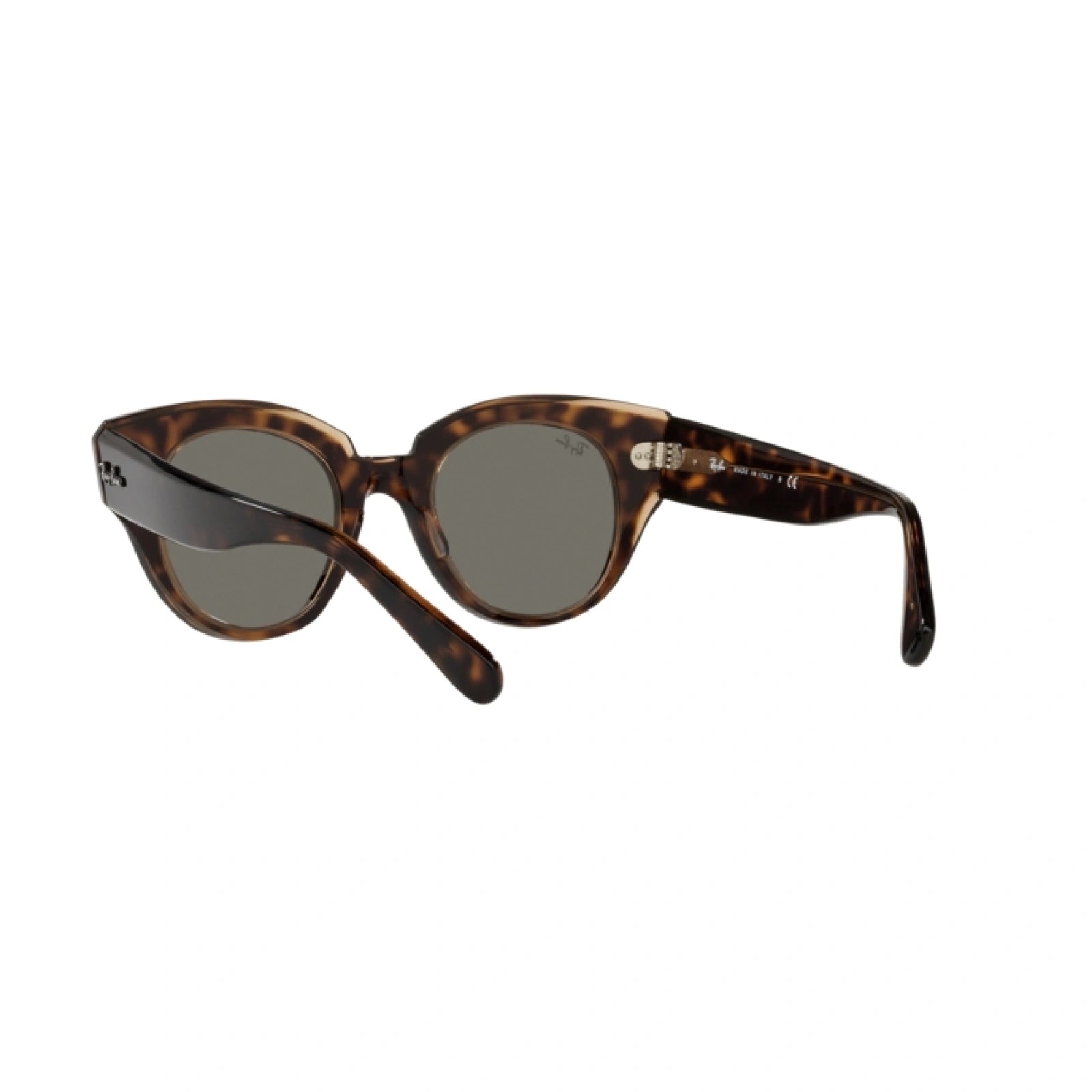 RAY-BAN RB 2192 ROUNDABOUT 1292B1 HAVANA SU MARRONE TRASPARENTE | OCCHIALE DA SOLE DONNA