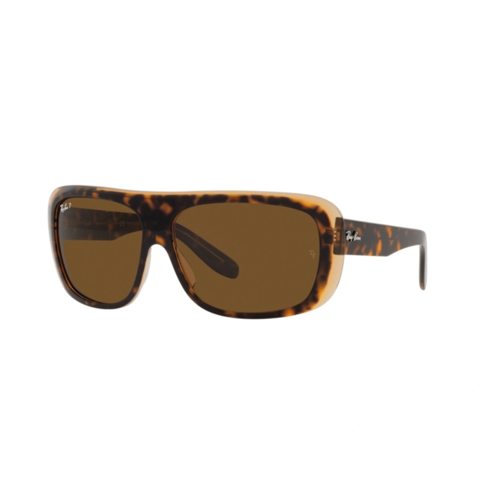 RAY-BAN RB 2196 BLAIR 129257 HAVANA ON TRANSPARENT BROWN | OCCHIALE DA SOLE UNISEX CALIBRO 64