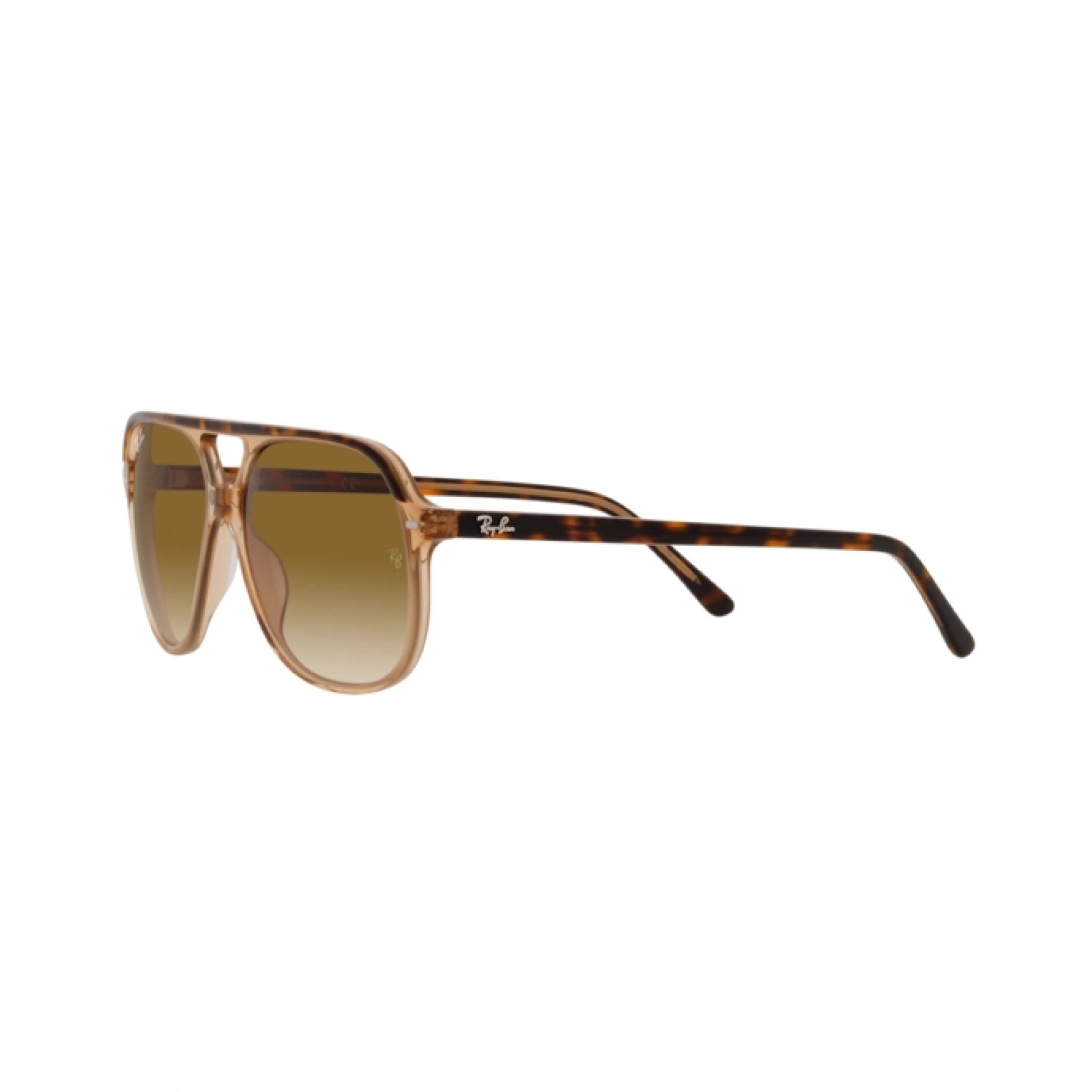 RAY-BAN RB 2198 BILL 129251 AVANA SU MARRONE TRASPARENTE | OCCHIALE DA SOLE UNISEX CALIBRO 60
