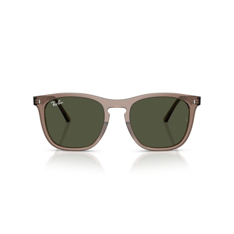 OCCHIALE DA SOLE UNISEX | RAY-BAN RB 2210 - 845731 MARRONE CHIARO TRASPARENTE - CALIBRO 53
