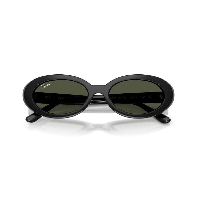 WOMEN'S SUNGLASSES RAY-BAN RB 2299 LADY BURBANK 6659G4 GREEN CALIBER 55 