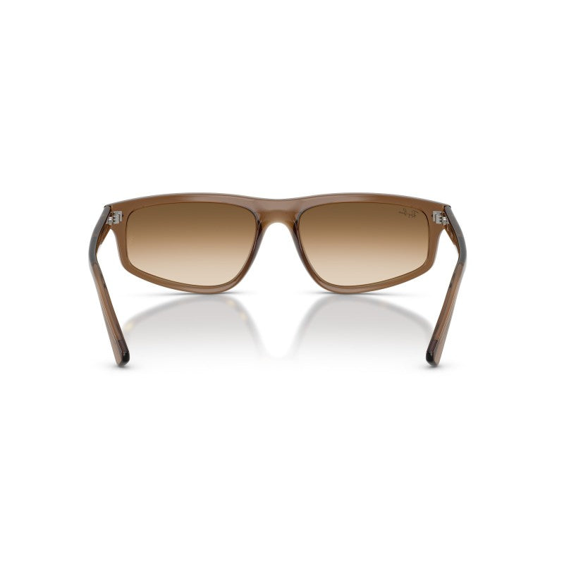 OCCHIALE DA SOLE UNISEX | RAY-BAN RB 2225 - 664051 MARRONE CHIARO TRASPARENTE - CALIBRO 57