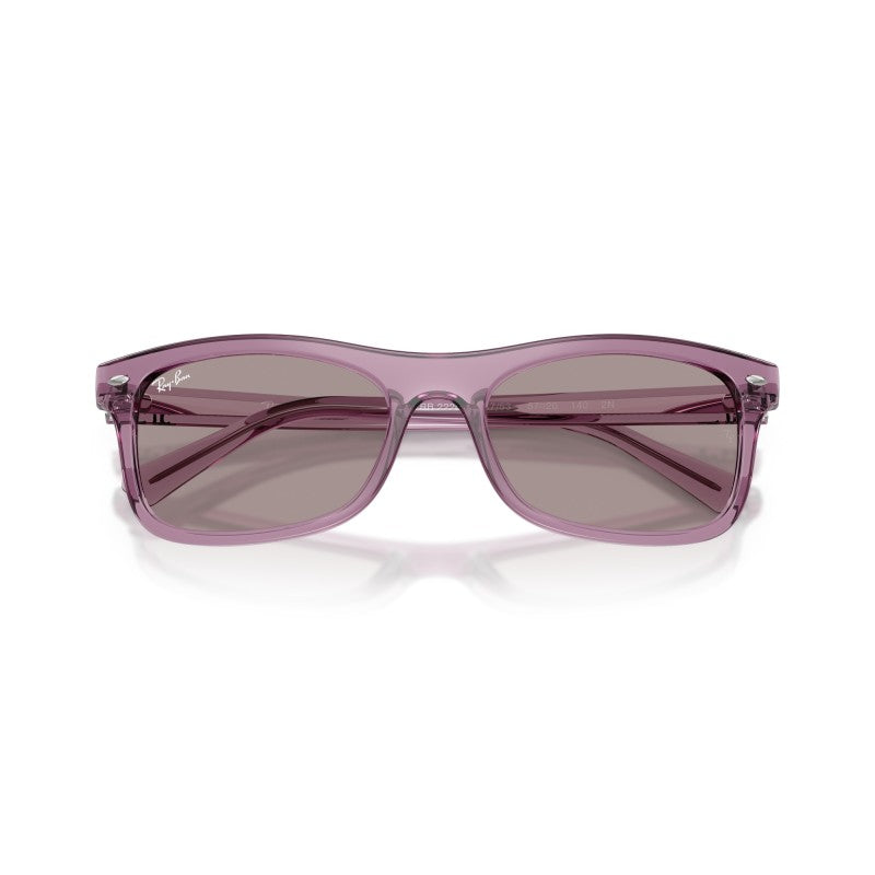 OCCHIALE DA SOLE UNISEX | RAY-BAN RB 2226 - 684753 VIOLA TRASPARENTE - CALIBRO 54