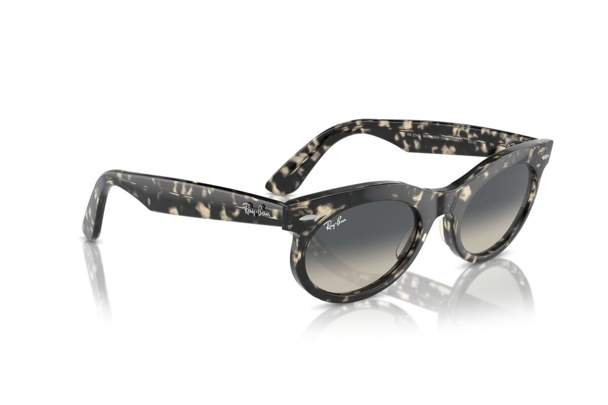 OCCHIALE DA SOLE UNISEX RAY-BAN WAYFARER OVAL RB 2242 (133371) TAGLIA 53/22/150