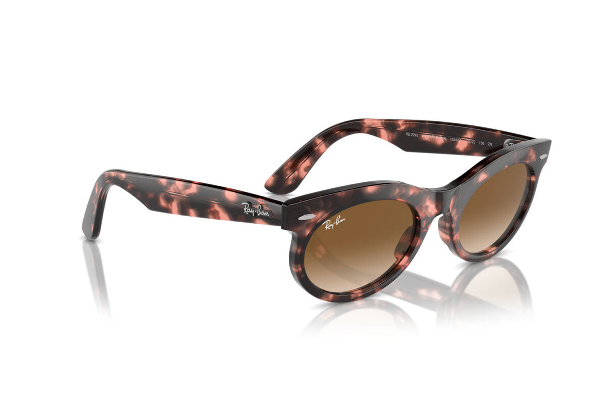 OCCHIALE DA SOLE UNISEX RAY-BAN WAYFARER OVAL RB 2242 (133451) TAGLIA 50/22/150