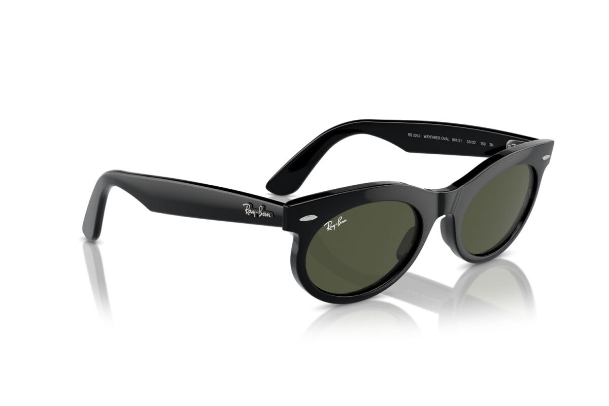 OCCHIALE DA SOLE UNISEX RAY-BAN WAYFARER OVAL RB 2242 (901/31) TAGLIA 53/22/150