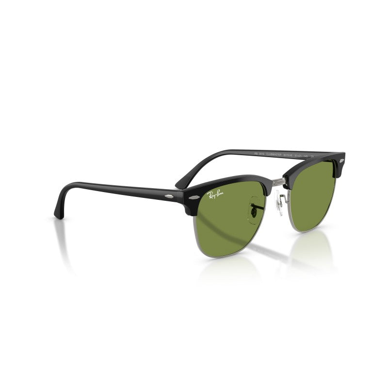 OCCHIALE DA SOLE UNISEX | RAY-BAN RB 3016 - CLUBMASTER 601S4E NERO OPACO SU NERO - CALIBRO 51