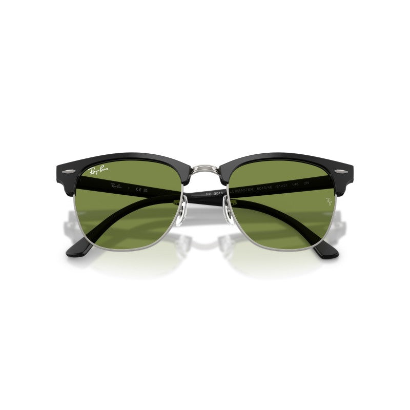 OCCHIALE DA SOLE UNISEX | RAY-BAN RB 3016 - CLUBMASTER 601S4E NERO OPACO SU NERO - CALIBRO 51