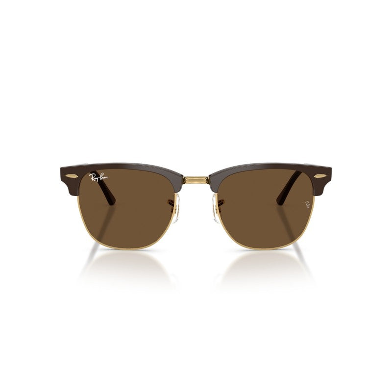 OCCHIALE DA SOLE UNISEX | RAY-BAN RB 3016 - CLUBMASTER 687853 MARRONE E ORO - CALIBRO 51