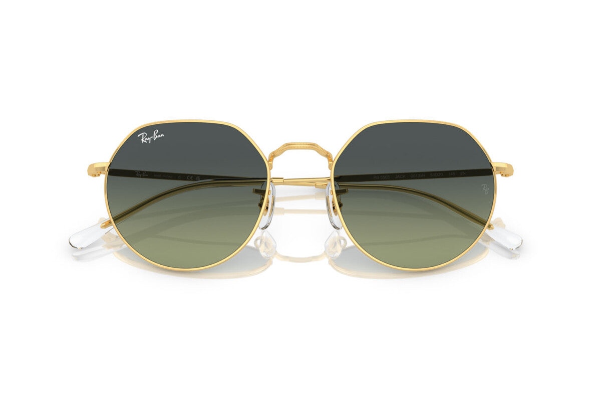 OCCHIALE DA SOLE UNISEX RAY-BAN JACK RB 3565 (001/BH) TAGLIA 53/20/145