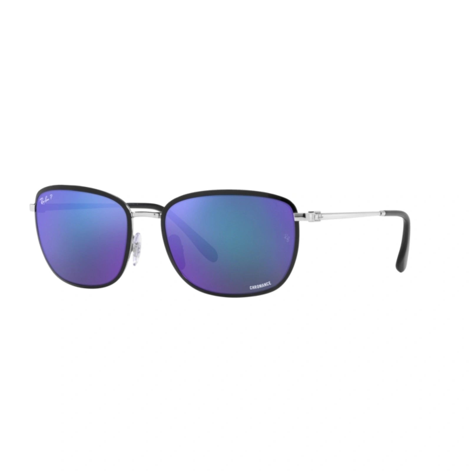 RAY-BAN RB 3705 - 91444L NERO SU ARGENTO | OCCHIALE DA SOLE UNISEX CALIBRO 60