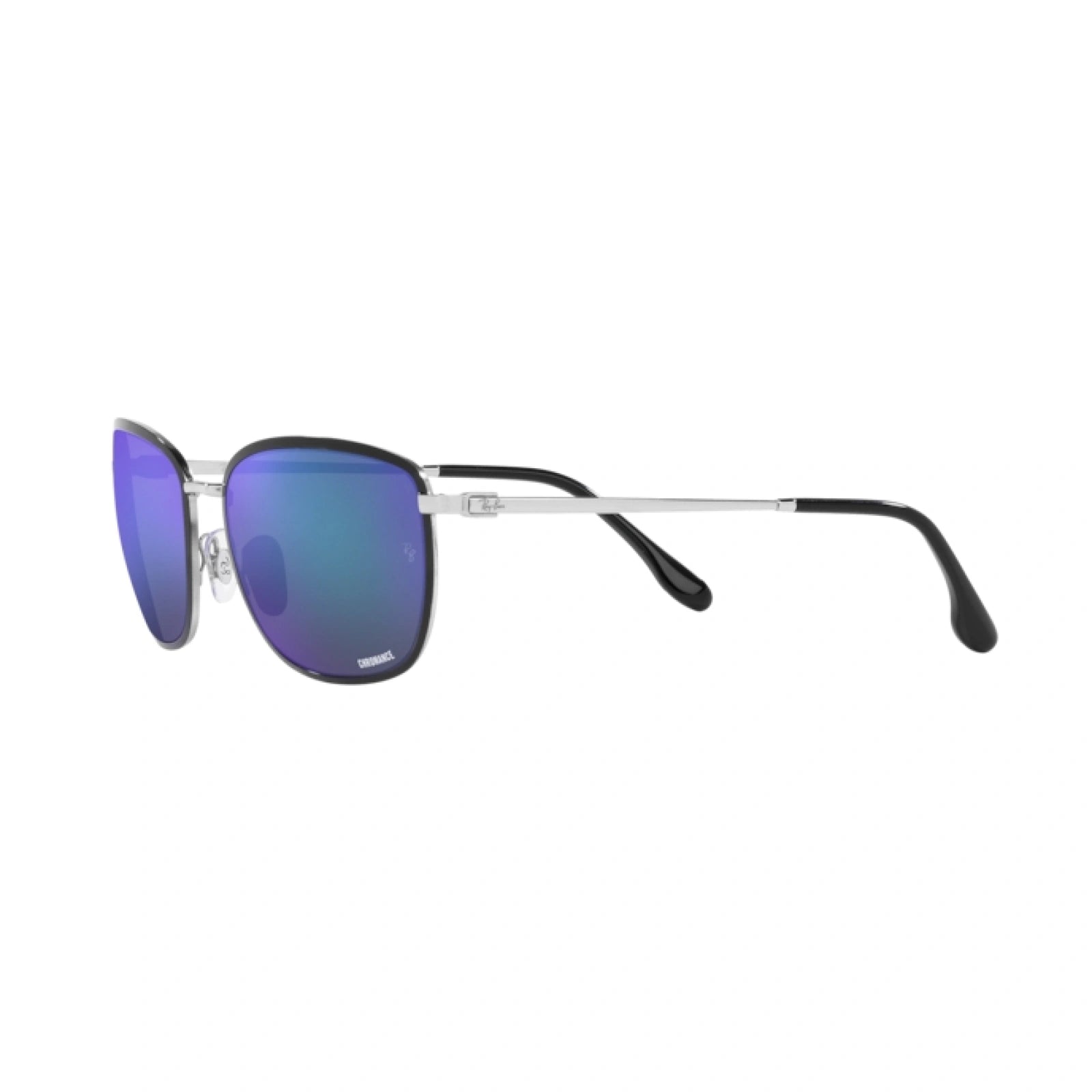 RAY-BAN RB 3705 - 91444L NERO SU ARGENTO | OCCHIALE DA SOLE UNISEX CALIBRO 60