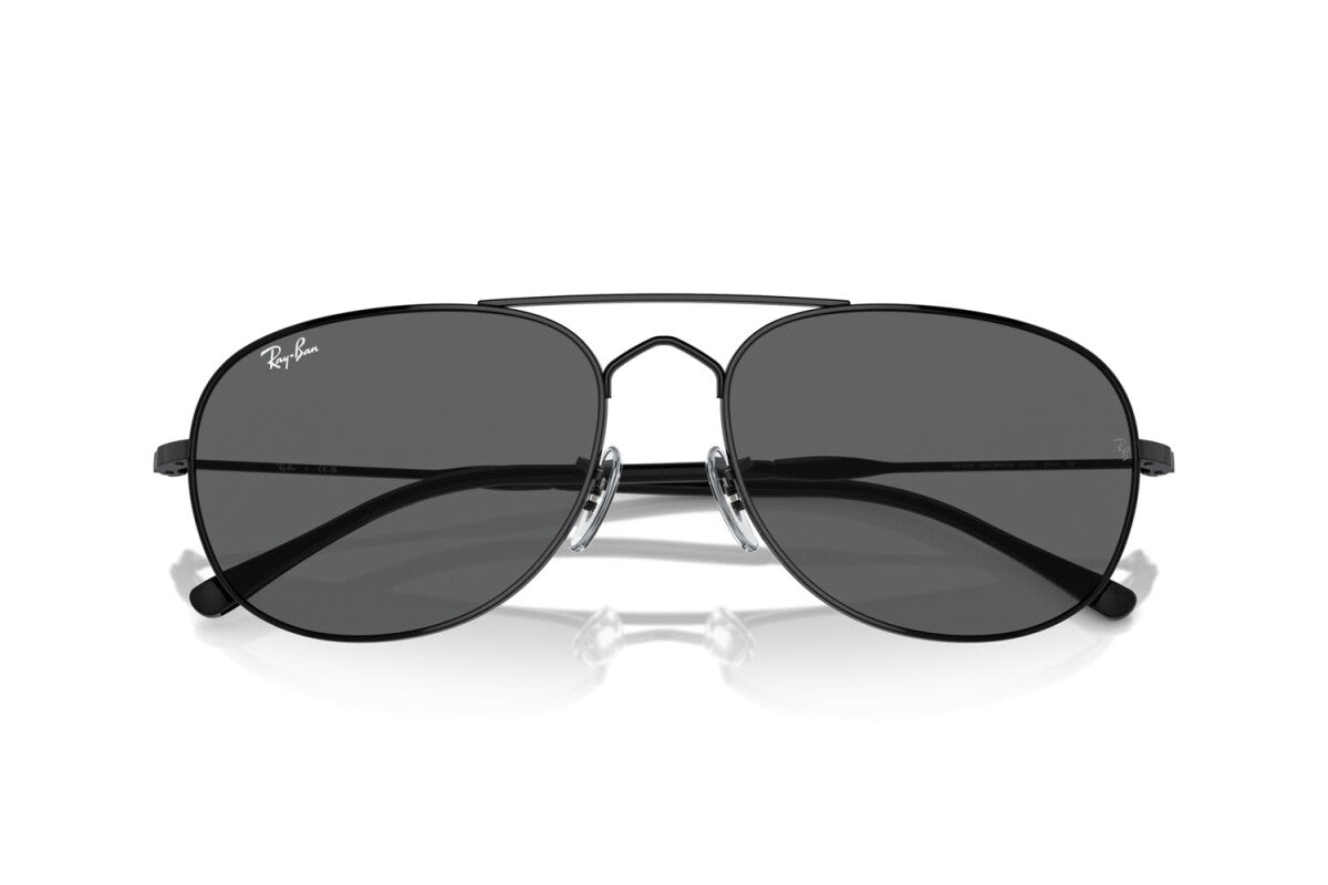OCCHIALE DA SOLE UNISEX RAY-BAN BAIN BRIDGE RB 3735 (002/B1) TAGLIA 57/17/140
