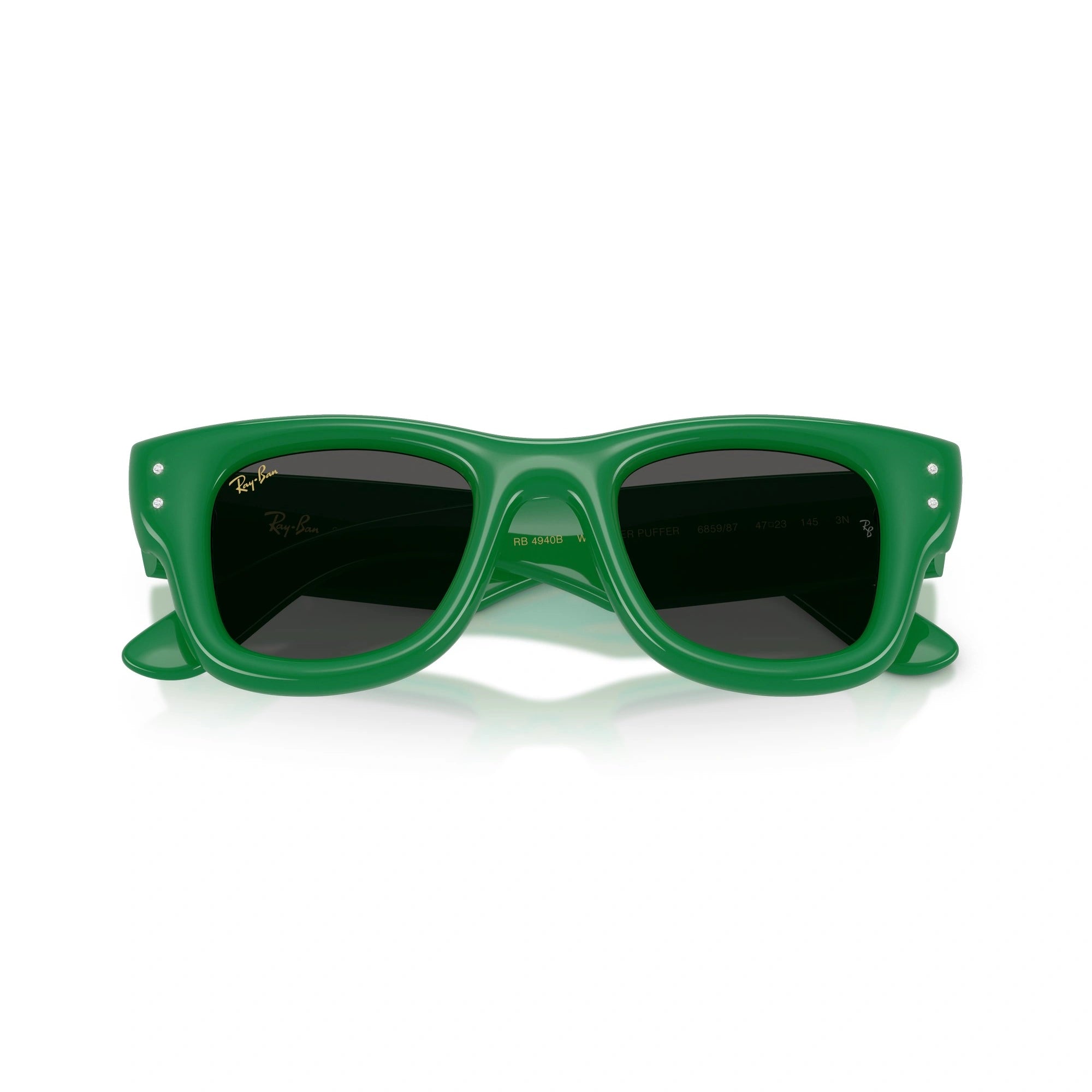 OCCHIALE DA SOLE UNISEX RAY-BAN RB 4940B - WAYFARER PUFFER 685987 VERDE E STRASS - TAGLIA 47